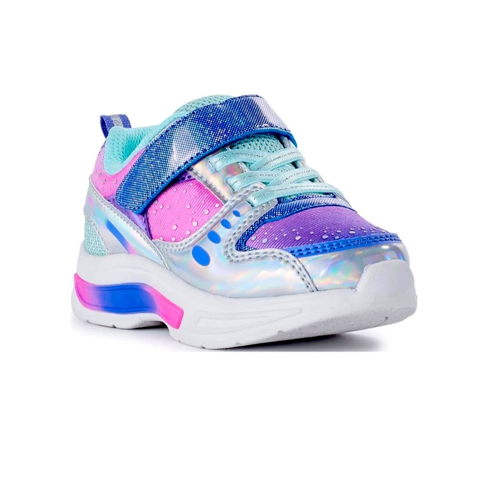 Brand New Memory Foam Sneakers For Girls, Never used and colorful light up.
